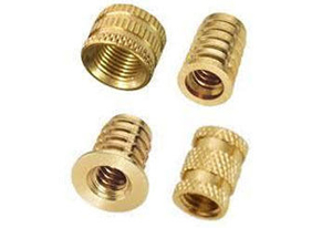 Brass Diamond Knurling Inserts Double Groove